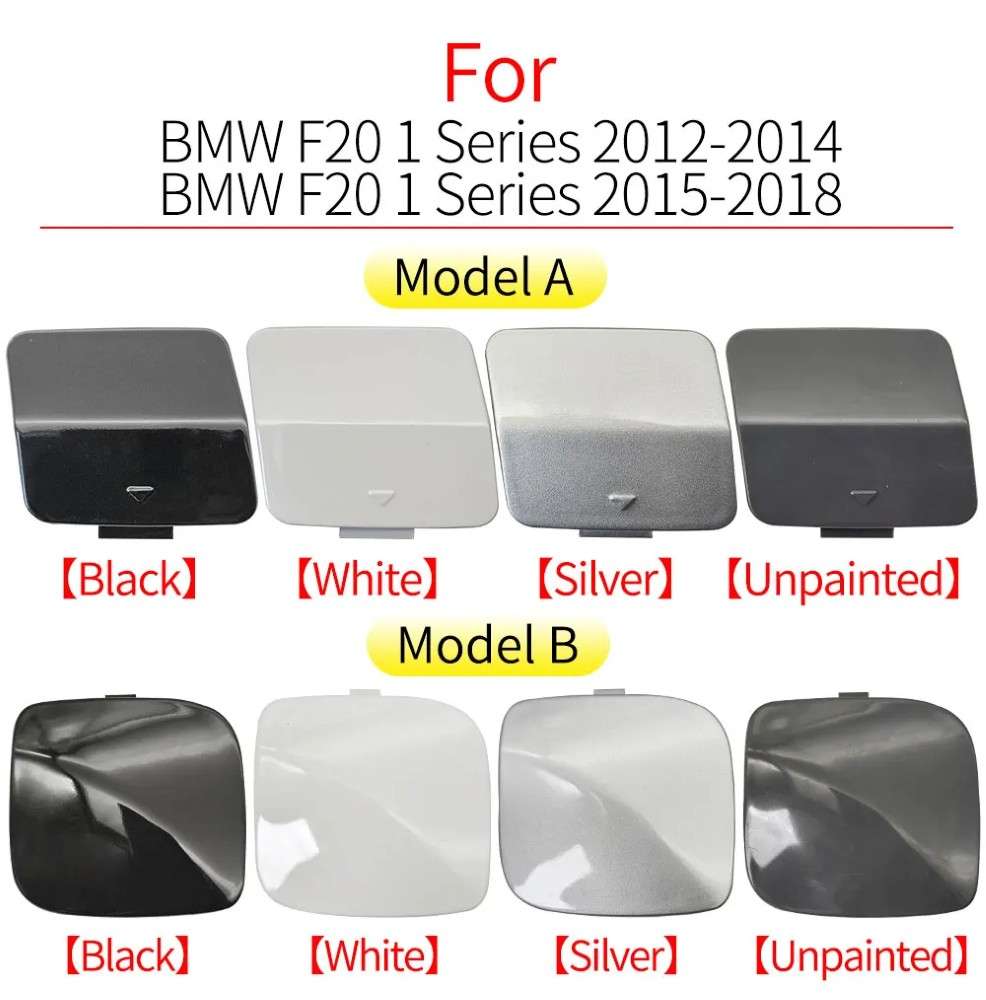 Car Craft Compatible With Bmw 1 Series F20 Lci 2015-2018 Front Bumper Tow Hook Towing Tochan Trailer Cover 51117387170 Model B Unpainted CC-8093 - CAR CRAFT INDIA