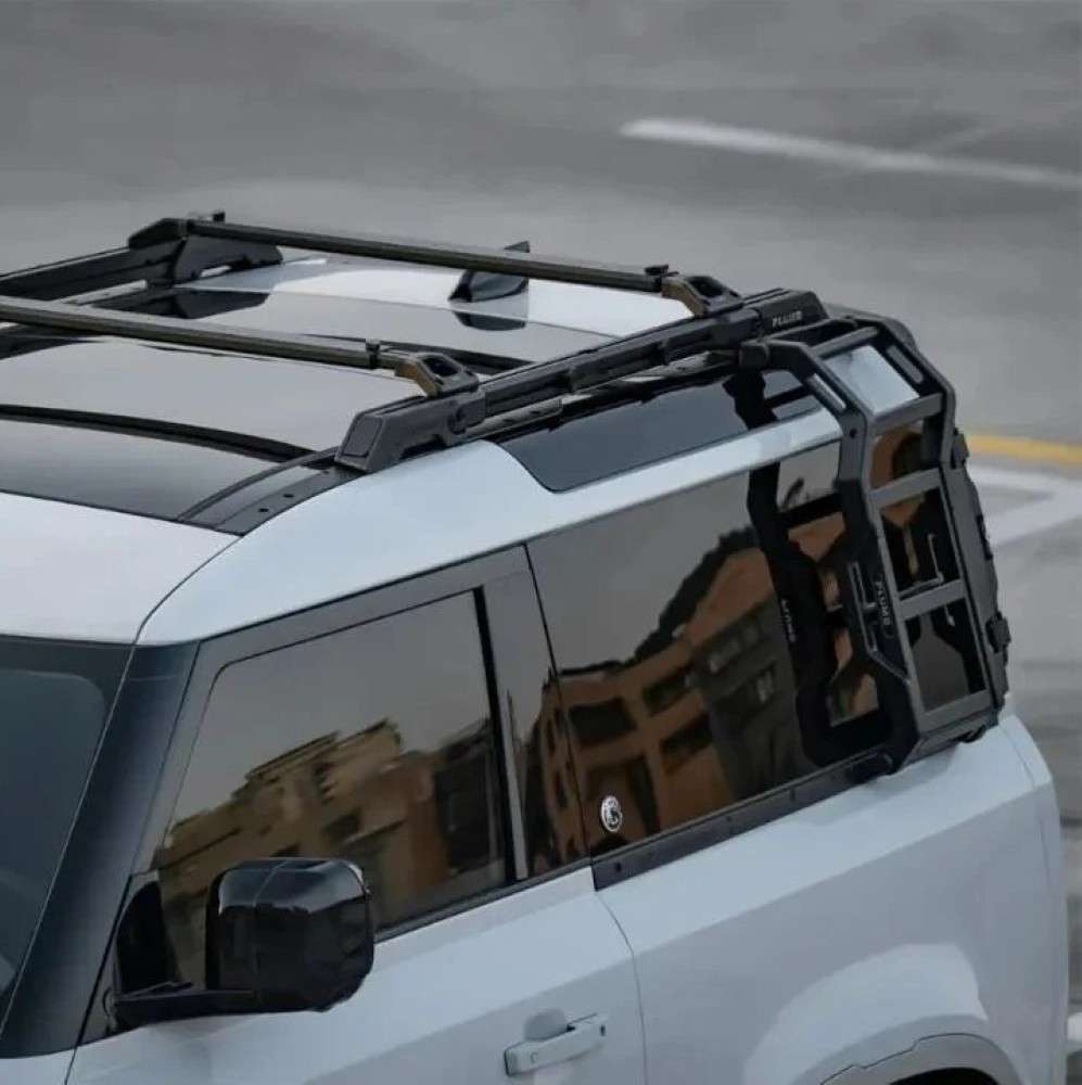 Car Craft Compatible With Range Land Rover Defender 2020-2025 90 Plumb M-one Side Climbers Ladder Plumb-016 - CAR CRAFT INDIA