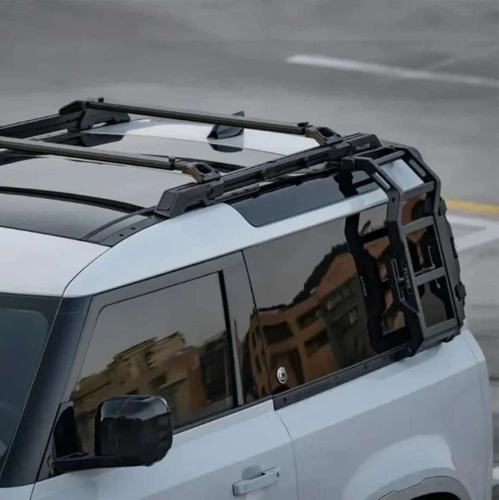 Car Craft Compatible With Range Land Rover Defender 2020-2025 90 Plumb M-one Side Climbers Ladder Plumb-016 - CAR CRAFT INDIA