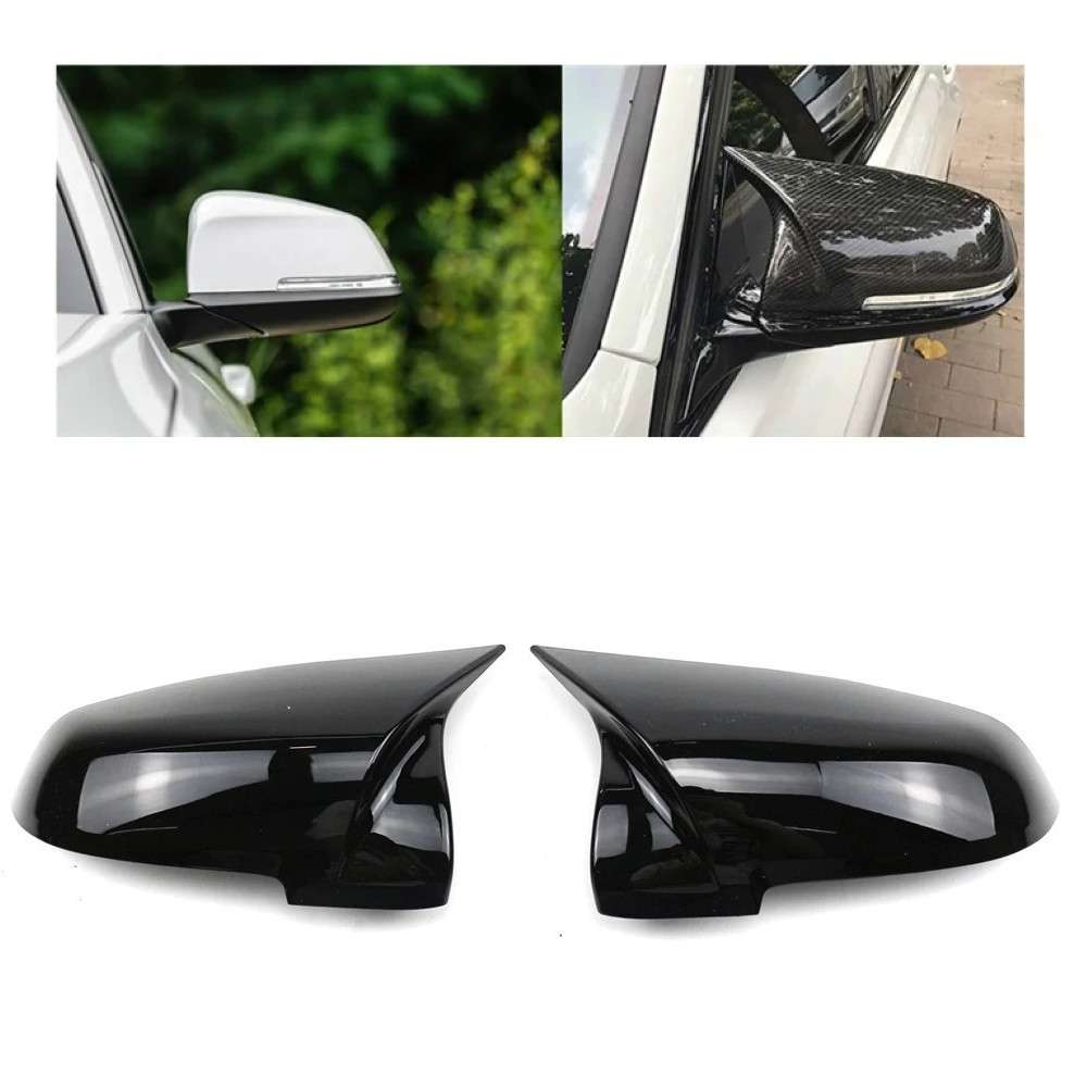Car Craft Compatible With Bmw 5 Series F10 Lci 14-17 6 Series F12 F06 12-16 7 Series F02 12-14 Side Rear View Case Wing Cap Shell Housing Mirror Covers 3m Tape Pasting Style Ar-mr-026 Glossy Black - CAR CRAFT INDIA