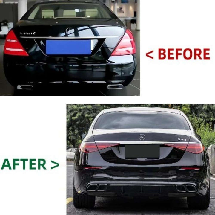 Car Craft Compatible With Mercedes Benz S Class W221 2006-2014 To W223 2023+ Lci Amg S63 Upgrade Facelift Conversion Bodykit Bumper Hood Headlight Taillight