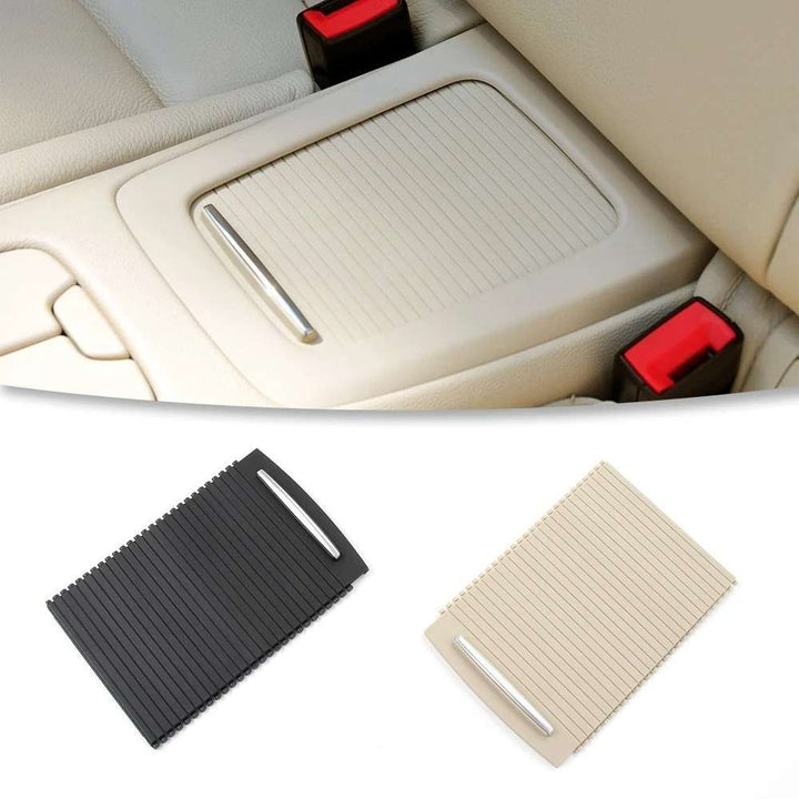 Car Craft Compatible With Bmw 3 Series E92 E93 M3 Car Console Storage Cup Drink Holder Tray Cover Rear Sliding Shutters Roller Blind Cover 51166963913-1 Black - CAR CRAFT INDIA