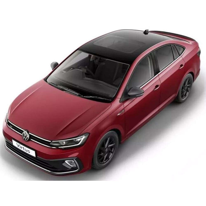 Car Craft Compatible With Vw Volkswagen Virtus 2023+ Rear Trunk Wing Boot Spoiler Lip Splitter Skirt Oem Original Style Carbon Fiber Look Ar-vw-0235 Cf CC-7973