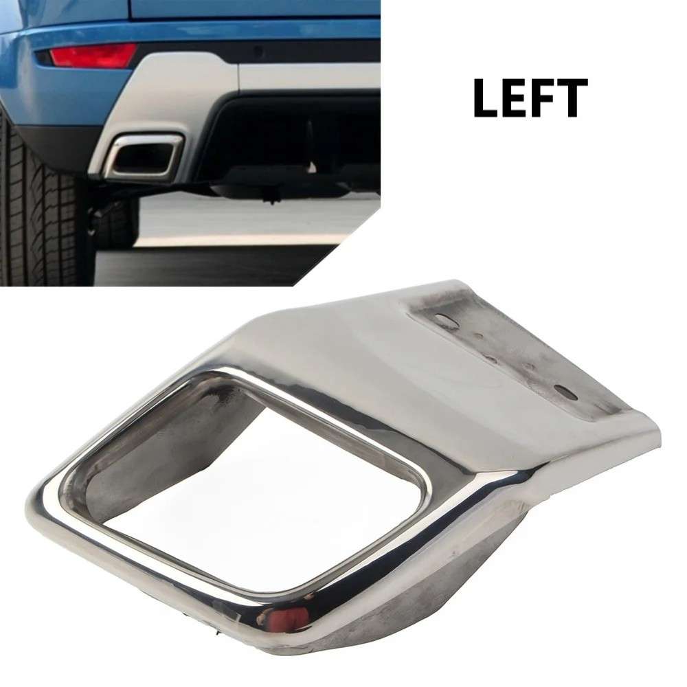 Car Craft Compatible With Range Land Rover Evoque 2010-2018 Car Rear Bumper Exhaust Pipe Tip Tube Trim Steel Cover Lr027871 Left CC-8464 - CAR CRAFT INDIA