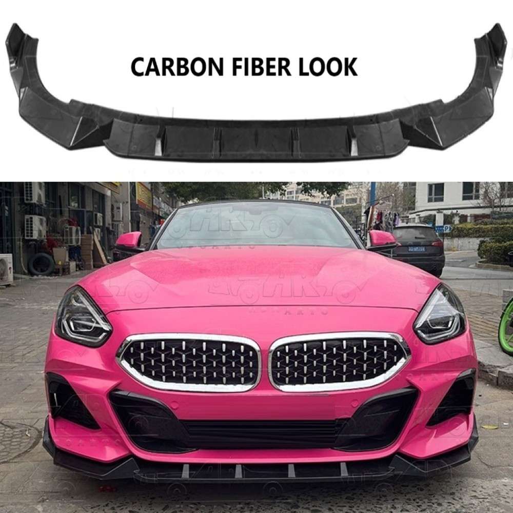 Car Craft Compatible With Bmw Z4 G29 2023+ Front Bumper Lip Splitter Skirts 3 Part Ar-bm-0293 Cf Carbon Fiber Look - CAR CRAFT INDIA