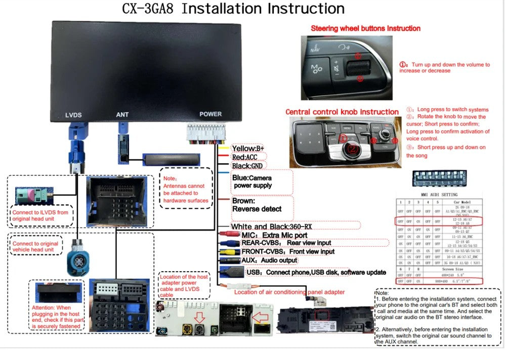 Car Craft Compatible With Audi A8 2010-2018 Upgrade To Wireless Apple Carplay Android Auto Adapter Carplay Box With Screeen Mirror Link Google Maps Mmi 3g A8 10 - CAR CRAFT INDIA