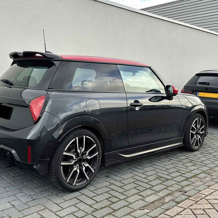 Car Craft Compatible With Mini Cooper Jcw F66 F67 2024+ Jcw F66 F67 Car Side Skirts Splitter Running Board Trim Zst-1389 Cf Carbon Fiber Look - CAR CRAFT INDIA