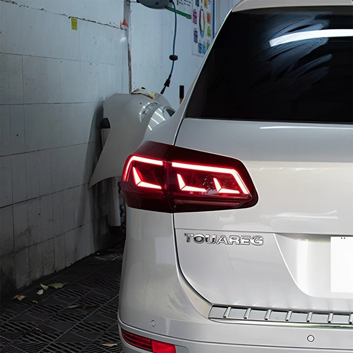 Car Craft Compatible With Vw Volkswagen Touareg 2011-2018 Led Tail Light Tail Lamp Light 2007-2016 Dynamic Signal Taillight Drl Brake Reverse Red For Helogen Car