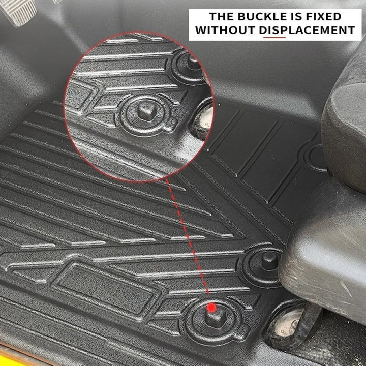 Car Craft Compatible With Toyota Fortuner 2016-2025 Car Floor Foot Mats Mat Rubber Eco-friendly All Weather 5d Tpe Rhd Carpet Waterproof Anti-slip Full Set 5w-101