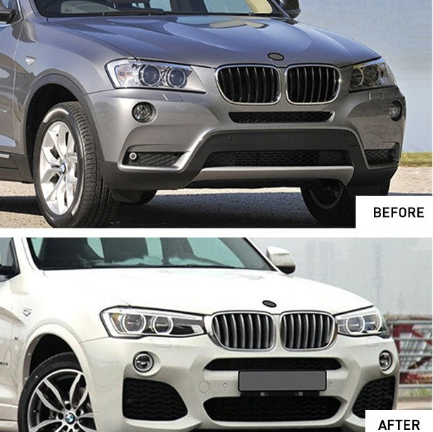 Car Craft Compatible With Bmw X3 Lci F25 2014-2017 Upgrade Convert To M Sport M Performance Mt M Tech X3m Bodykit Body Kit Front Bumper Gc F25 003