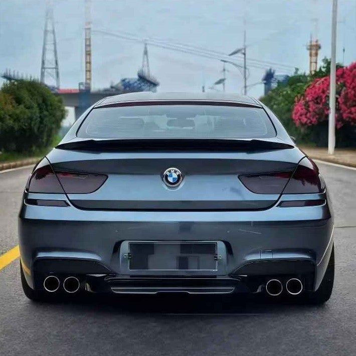 Car Craft Compatible With Bmw 6 Series F06 F12 2011-2018 Exhaust Tips Tail Pipe Midpipe Muffler With Clamp Akrapovic Black F06/f12/f13-010 Gb Gc