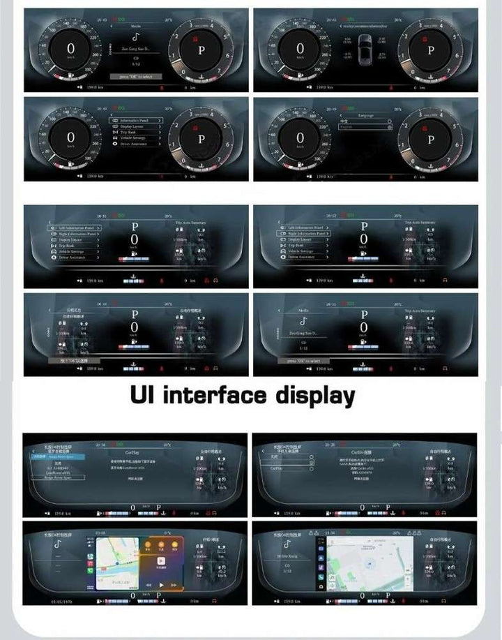 Car Craft Compatible With Jaguar Xjl Xf Xfl 2009-2019 Dashboard Lcd Speed O Meter Android Player Digital Instrument Cluster Screen Speedometer Display Car 12.3" CC-8431 - CAR CRAFT INDIA