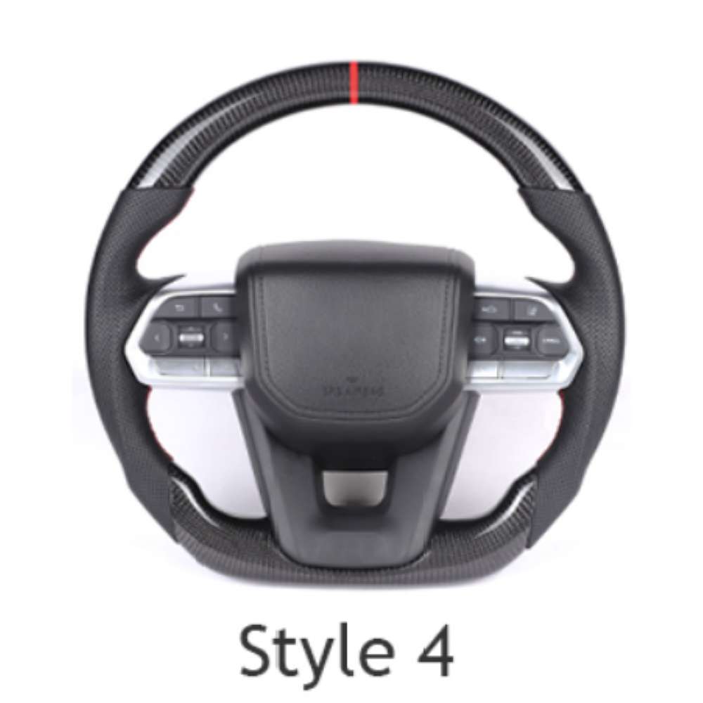 Car Craft Compatible With Toyota Innova Fortuner Land Cruiser Prado Altis Camry Hilux Upgraded GX GXR Custom Full Steering Wheel Style 4 - CAR CRAFT INDIA