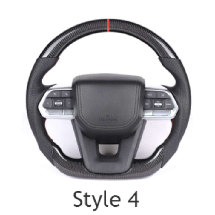 Car Craft Compatible With Toyota Innova Fortuner Land Cruiser Prado Altis Camry Hilux Upgraded GX GXR Custom Full Steering Wheel Style 4 - CAR CRAFT INDIA