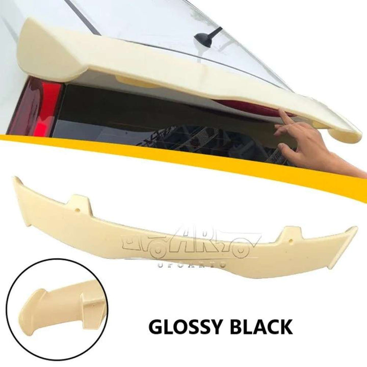 Car Craft Compatible With Honda Jazz 2014-2018 Rear Trunk Wing Boot Spoiler Lip Splitter Skirt Mugen Style Ar-honda-032 Glossy Black - CAR CRAFT INDIA