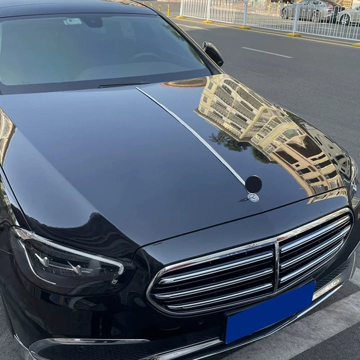 Car Craft Compatible With Mercedes Benz A C E S Cla Class Glc Gle Gls W177 W204 W205 W206 W212 W213 W2014 W221 W222 W223 W117 H247 W253 W254 W166 X166 W167 X167 Engine Hood Bonnet Chrome Trim Molding Maybach Style