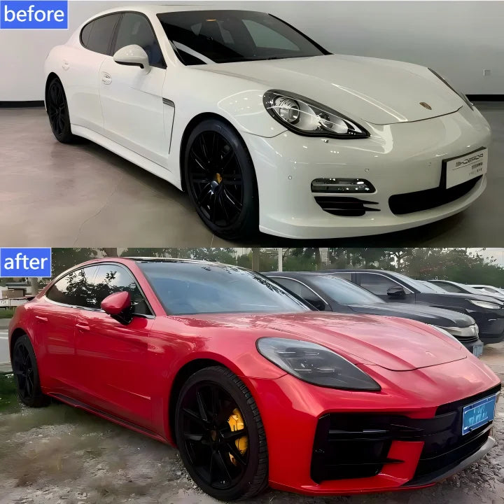 Car Craft Compatible With Porsche Panamera 2009-2016 970 Car Upgrade Facelift Upgrade Convert To 976 Gts 2025 Bodykit Bumper Headlight Taillight Trunk Hood Fender Glass Gts Style
