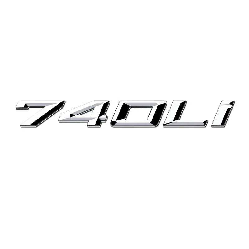 Car Craft Compatible With Bmw 7 Series E65 E66 E67 F01 F02 G11 G12 G70 740li Chrome Badge Emblem Logo Letter - CAR CRAFT INDIA
