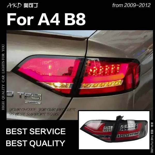 A4 B8 Tail Lights 2009-2012 A4L LED Tail lamp light LED DRL