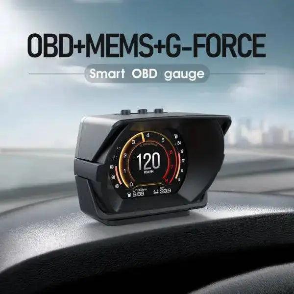 A450 Multi-Function Car HUD Water Temp Gauge OBD Meter Head