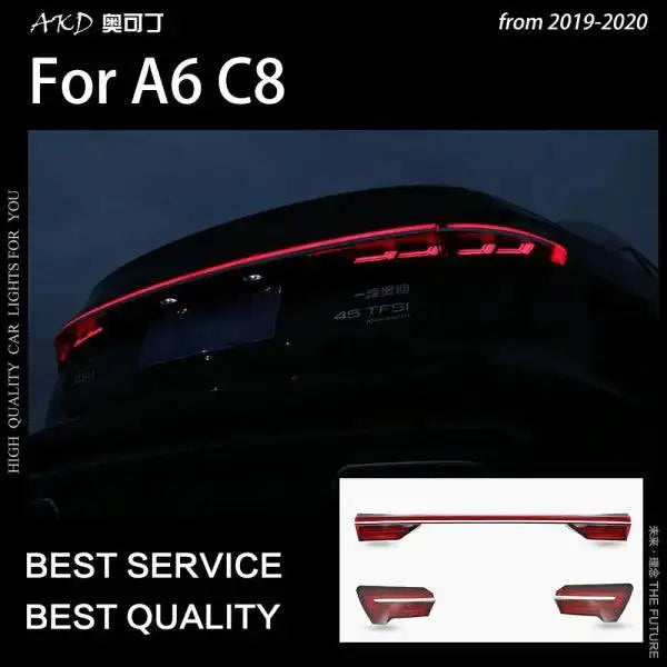 A6 Tail Lights 2019-2020 A6 C8 LED Tail lamp light