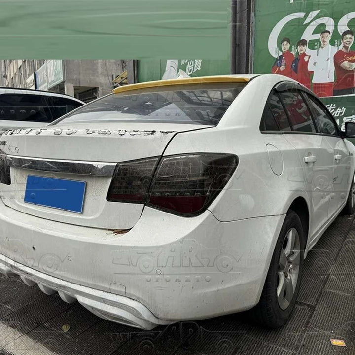 Car Craft Compatible With Chevrolet Cruze 2009-2012 Rear Trunk Wing Boot Roof Spoiler Lip Splitter Skirt Ar-chevrolet-012 Glossy Black - CAR CRAFT INDIA