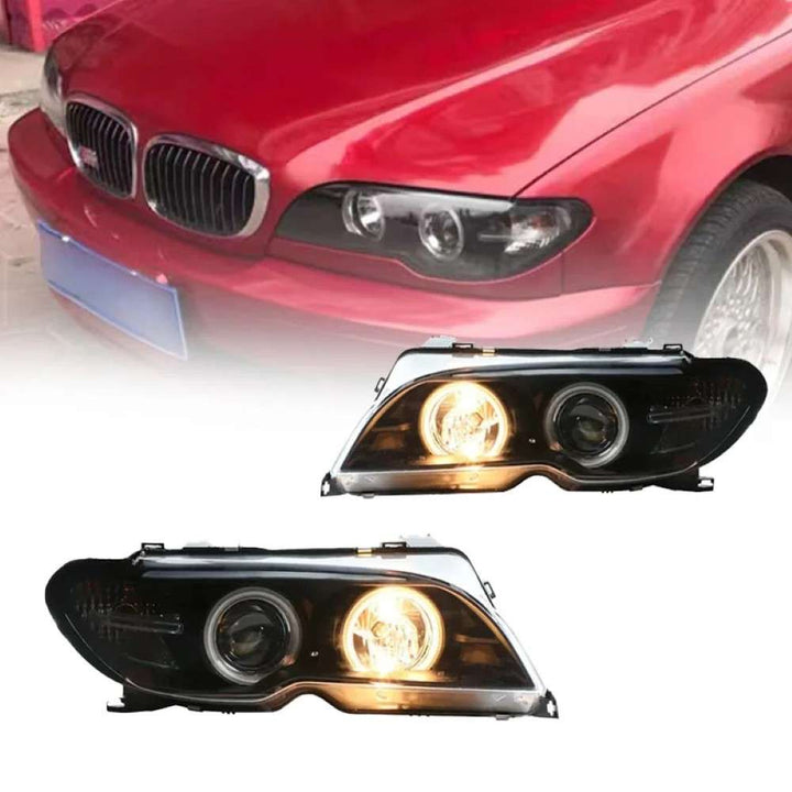 Car Craft Compatible With Bmw 3 Series Lci E46 2003-2005 Two-door Coupe With Original Halogen Version Car Upgraded Head Light Lamp Xenon Headlight Retrofit Upgrade Modified Led Drl Hid Headlights - CAR CRAFT INDIA