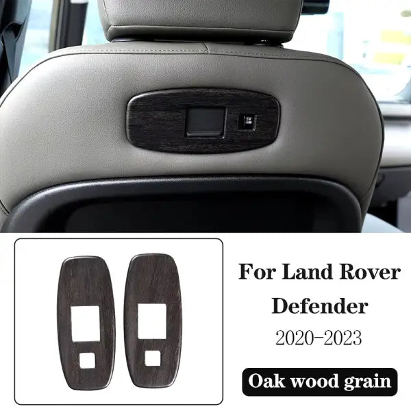 ABS Oak Wood Grain for Land Rover Defender 110 2020-2023 Car Interior Modification Protection Cover Decorative Patch