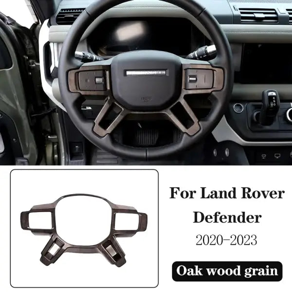 ABS Oak Wood Grain for Land Rover Defender 110 2020-2023 Car Interior Modification Protection Cover Decorative Patch