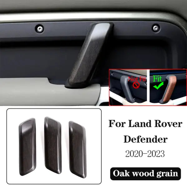 ABS Oak Wood Grain for Land Rover Defender 110 2020-2023 Car Interior Modification Protection Cover Decorative Patch