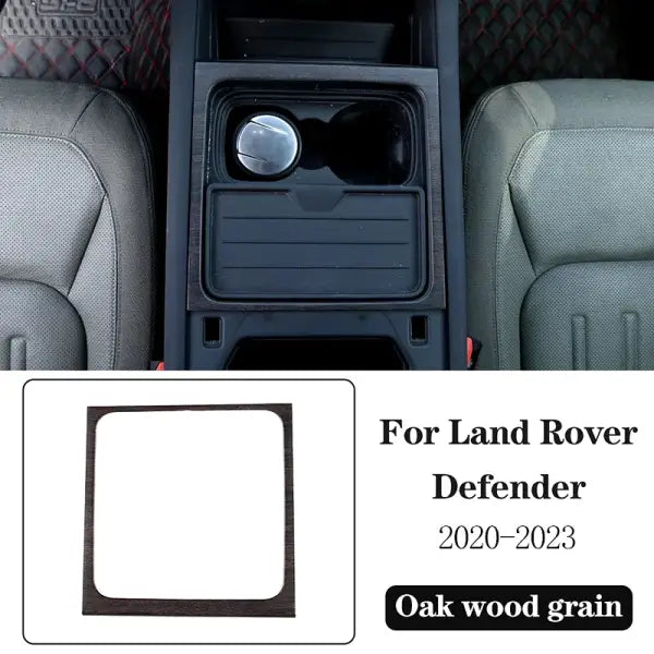 ABS Oak Wood Grain for Land Rover Defender 110 2020-2023 Car Interior Modification Protection Cover Decorative Patch