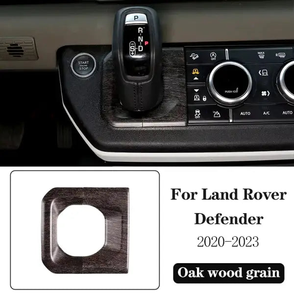 ABS Oak Wood Grain for Land Rover Defender 110 2020-2023 Car Interior Modification Protection Cover Decorative Patch