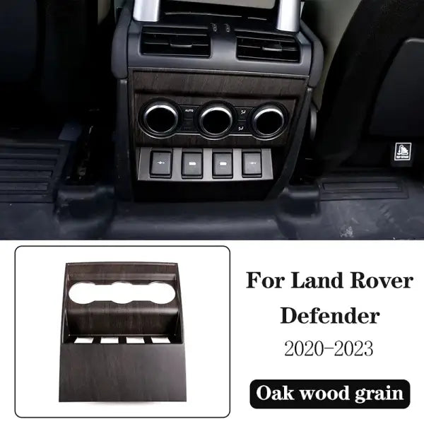 ABS Oak Wood Grain for Land Rover Defender 110 2020-2023 Car Interior Modification Protection Cover Decorative Patch