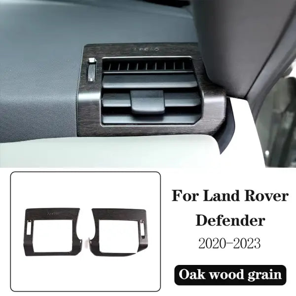 ABS Oak Wood Grain for Land Rover Defender 110 2020-2023 Car Interior Modification Protection Cover Decorative Patch