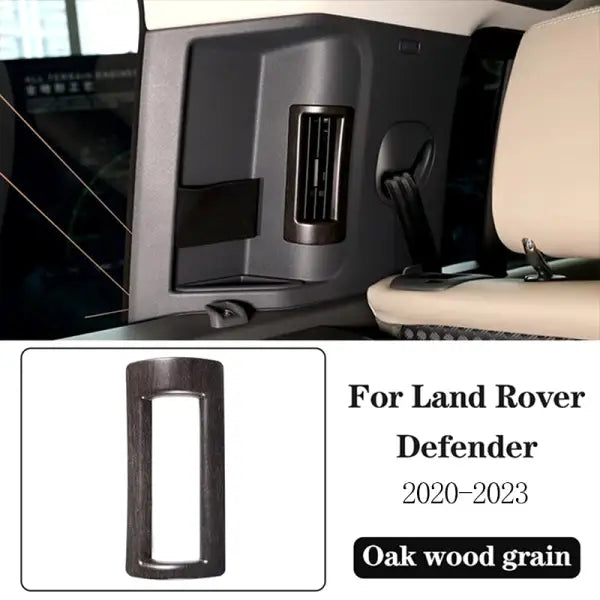 ABS Oak Wood Grain for Land Rover Defender 110 2020-2023 Car Interior Modification Protection Cover Decorative Patch