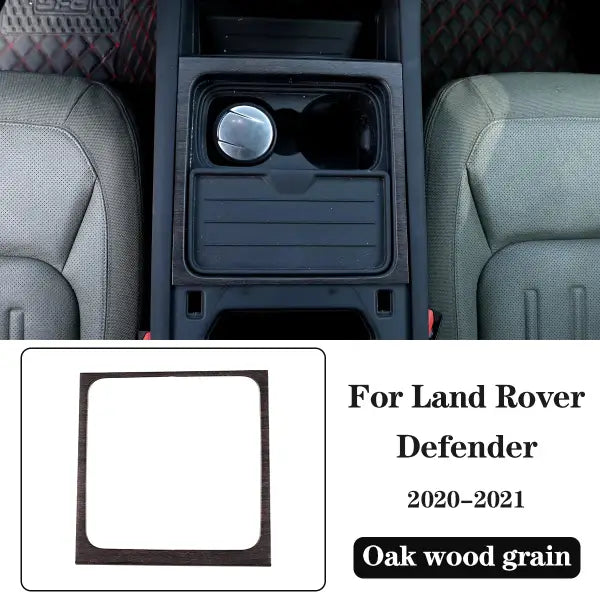 ABS Oak Wood Interior Kit,For Land Rover Defender 110 2020-2021,Car Steering Wheel Cover,Gears,Door Handle Glass Lift Frame ,LHD