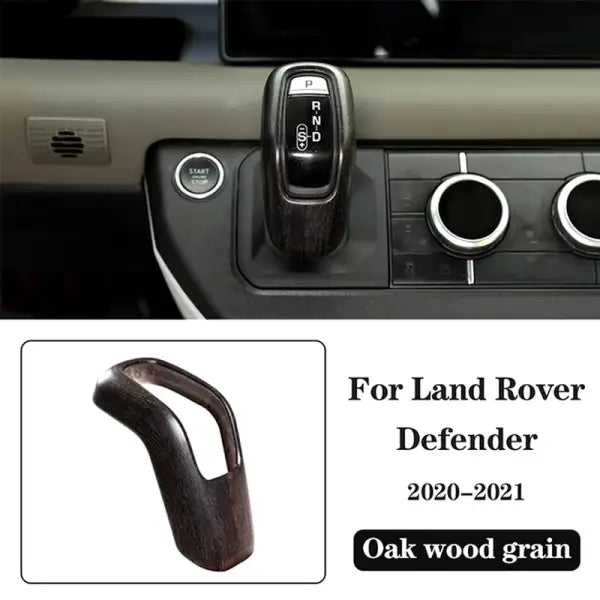 ABS Oak Wood Interior Kit,For Land Rover Defender 110 2020-2021,Car Steering Wheel Cover,Gears,Door Handle Glass Lift Frame ,LHD