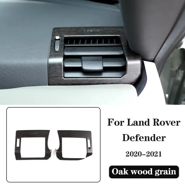 ABS Oak Wood Interior Kit,For Land Rover Defender 110 2020-2021,Car Steering Wheel Cover,Gears,Door Handle Glass Lift Frame ,LHD