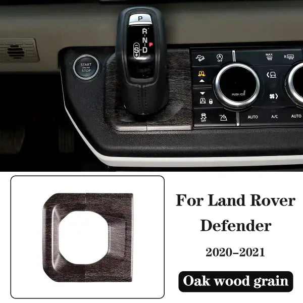 ABS Oak Wood Interior Kit,For Land Rover Defender 110 2020-2021,Car Steering Wheel Cover,Gears,Door Handle Glass Lift Frame ,LHD