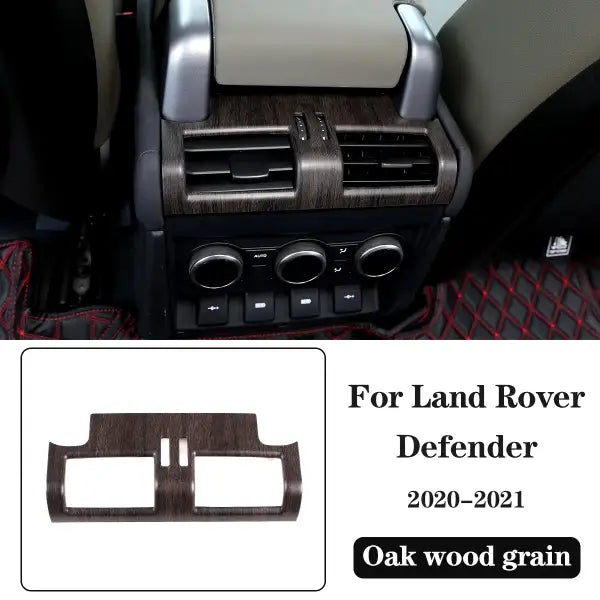 ABS Oak Wood Interior Kit,For Land Rover Defender 110 2020-2021,Car Steering Wheel Cover,Gears,Door Handle Glass Lift Frame ,LHD