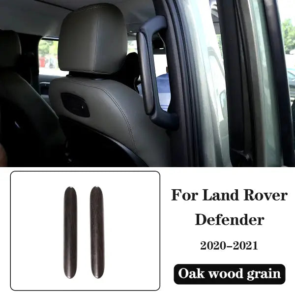 ABS Oak Wood Interior Kit,For Land Rover Defender 110 2020-2021,Car Steering Wheel Cover,Gears,Door Handle Glass Lift Frame ,LHD