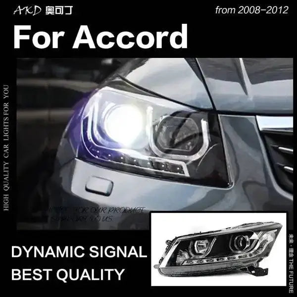 Accord LED Headlight 2008-2012 LED DRL Hid Head lamp light