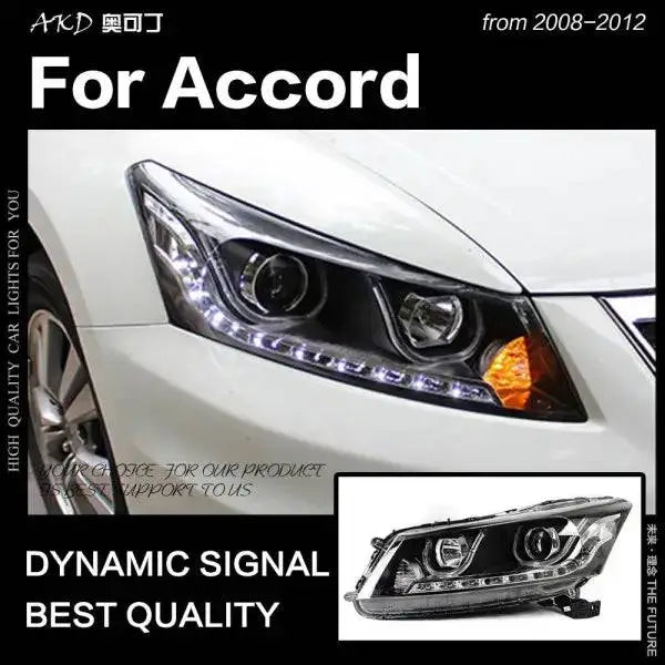 Accord LED Headlight 2008-2012 LED DRL Hid Head lamp light