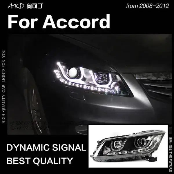 Accord LED Headlight 2008-2012 LED DRL Hid Head lamp light