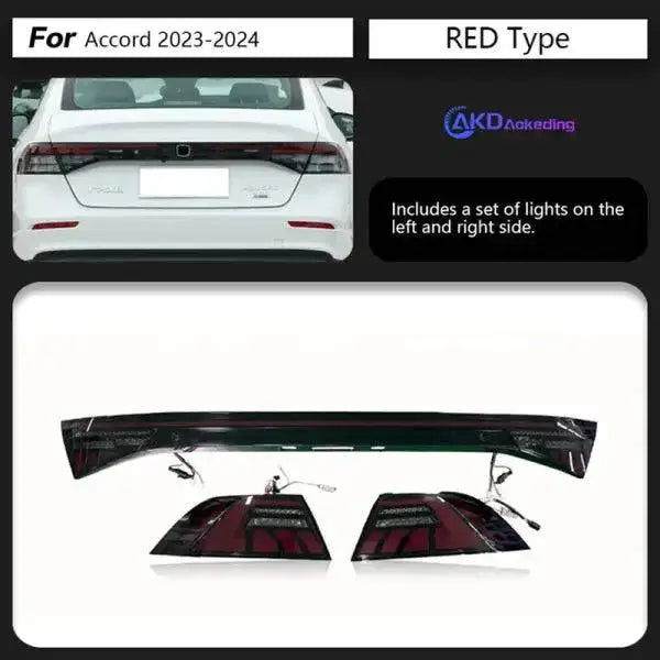 Accord Tail Lights 2023 New Accord LED Tail Lamp Rear Lamp