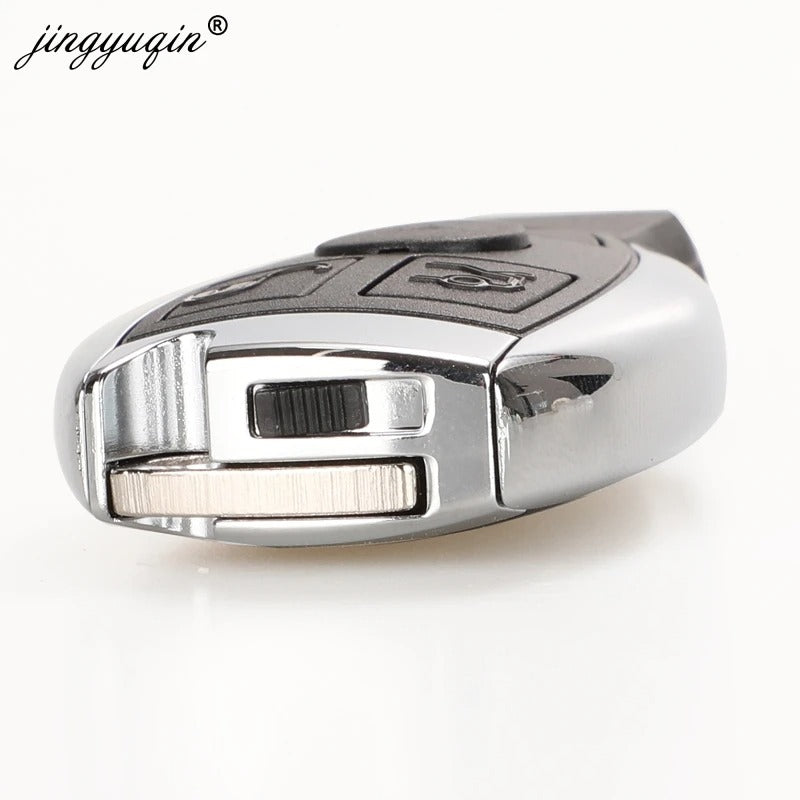 Car Craft Compatible With Mercedes Benz A B C E S G M Class W164 W166 W117 W176 W156 W253 W463 W464 W204 W212 W221 W171 W172 Car Key Cover Shell With Blade 3+1 Button 1 Battery Holder Benz-ks-37b