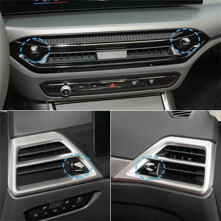 Car Craft Compatible With Bmw 2 Series G42 3 Series G20 G80 4 Series G22 G26 G82 I3 I4 G28 G26 Bev 2024-2026 Ac Air Vent Slider Rotary Knob Ac Vent Adjust Lever Cover Trim 64225a8e283-c Left Cover - CAR CRAFT INDIA