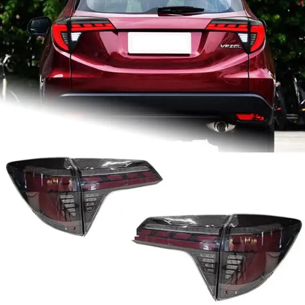 AKD Car Styling for Honda HR-V LED Tail Light 2014-2019 HRV Vezel Rear Fog Brake Turn Signal Auto Accessories