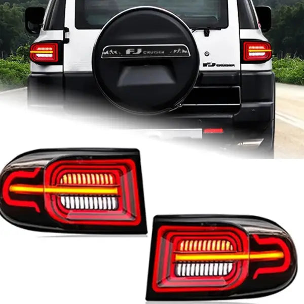 AKD Car Styling Head Lamp for Toyota FJ Cruiser LED Tail Light 2007-2020 FJ Cruiser Rear Fog Brake Turn Signal Auto Accessories