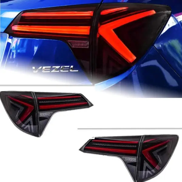 AKD Car Styling for Honda HR-V LED Tail Light 2015-2020 HRV Vezel Rear Fog Brake Turn Signal Auto Accessories